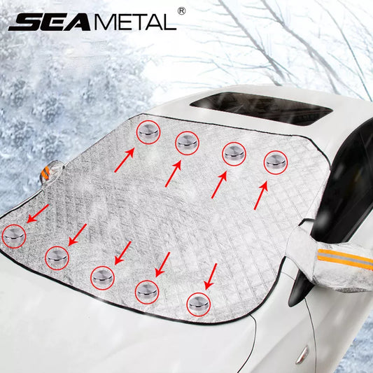 Car Snow Cover Windshield Sunshade Outdoor Waterproof Car Cover Anti Ice Frost Auto Protector Winter Automobiles Exterior Cover