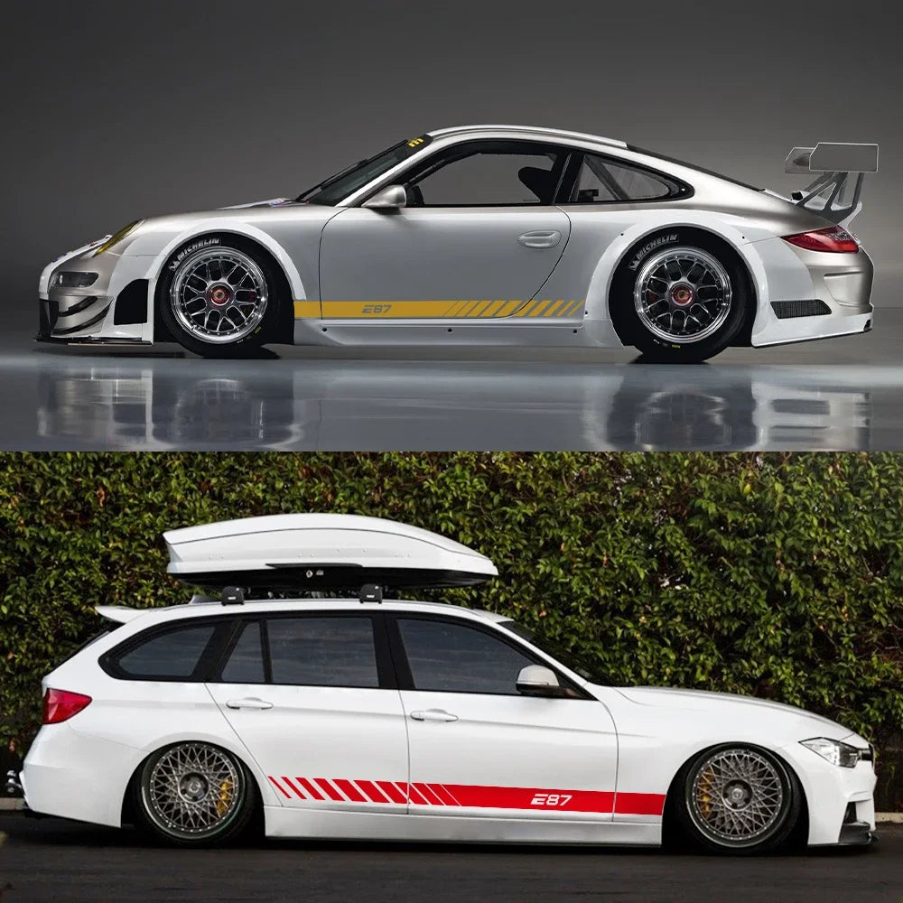 Car Side Door Sticker Body Vinyl Decor Decal Accessories For BMW E39 E46 E28 E30 E34 E36 E53 E60 E61 E62 E70 E87 E90 E91 E92 E93