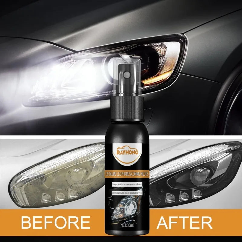 Car Headlight Polishing Agent Scratch Remover Coating Spray Protection Shine Wash Car Shield Cleaning Nano Polishing Paint Wax