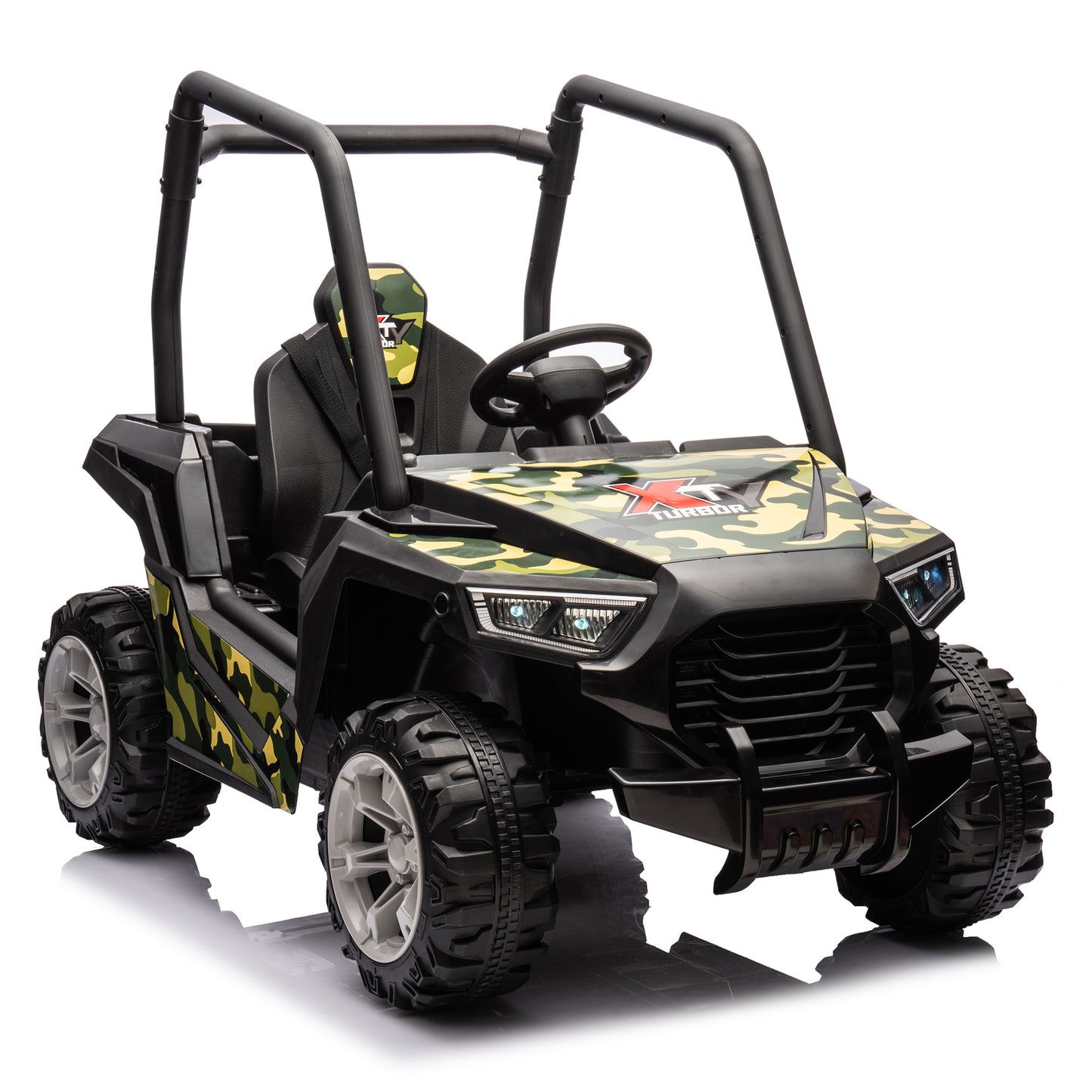 12V Dual-drive remote control electric Kid Ride On Car,Battery Powered Kids Ride-on Car Camouflage green, 4 Wheels Children toys vehicle
,LED Headlights,remote control,music,USB.