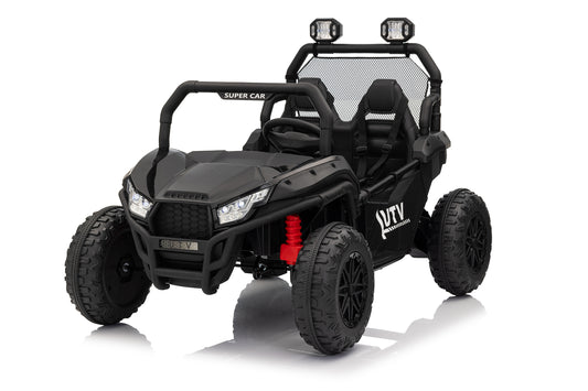 24V Kids Ride on UTV  2-Seater  XXL 4X4 800W Electric Car, with 4x200W Motor, 7AH Battery, 2WD/ 4WD Switchable, 4.3 MPH Max Speed, Metal Frame & Suspension, , 2.4G Remote Control, Music Player
