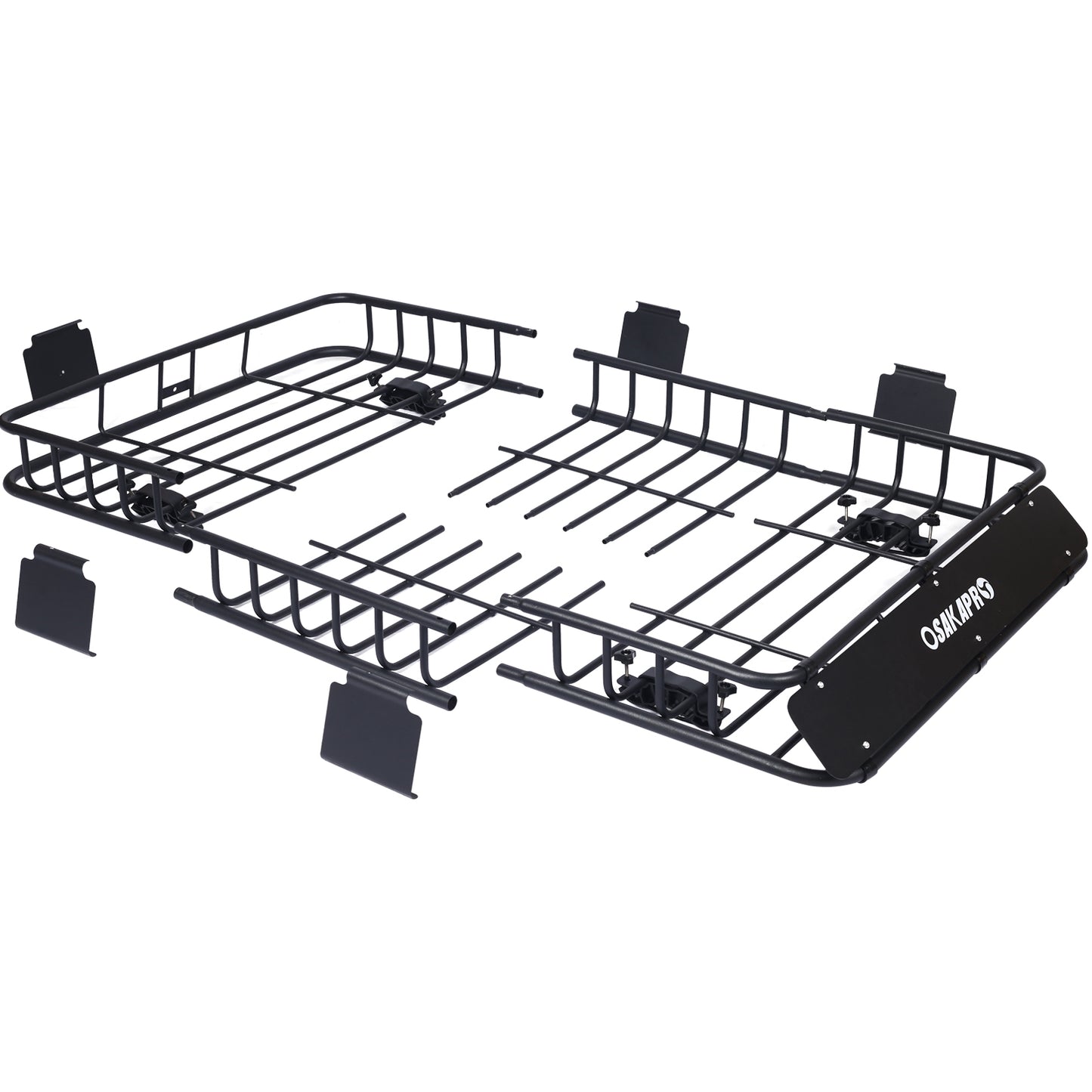 Rooftop Cargo Carrier Basket Motoring Roof Rack Top Mount Roof Rack 64black steel