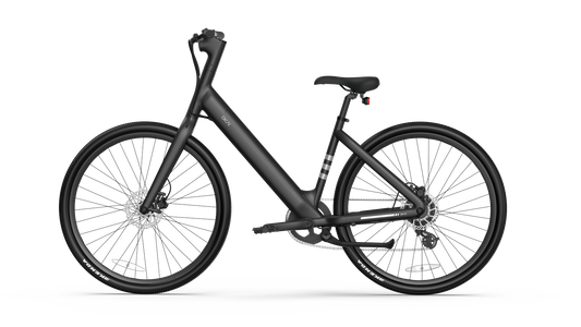 Minimalist Fitness Step-through e-Bike w/ up to 62 miles Max Operating Range and 20 MPH Max Speed - Matte Black