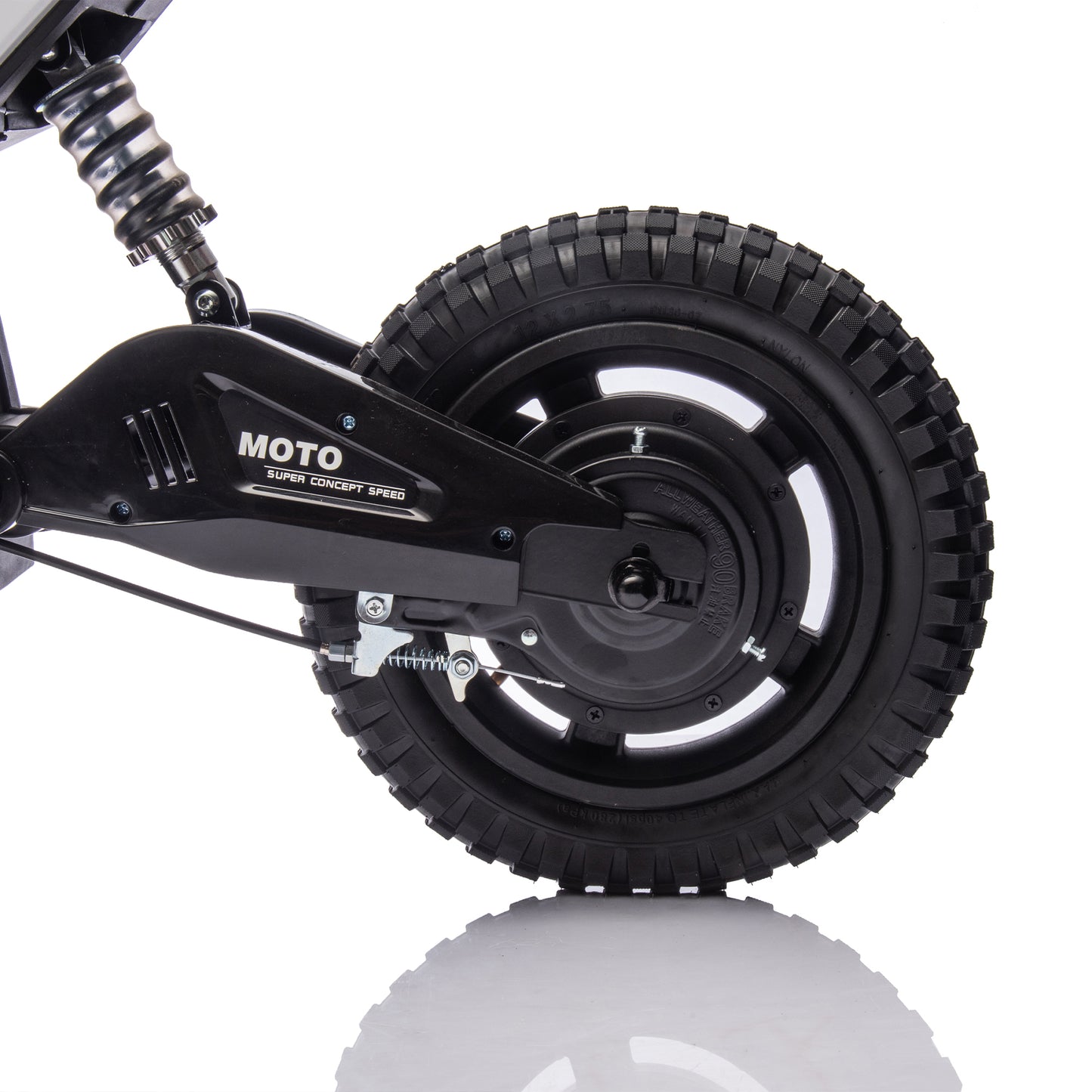 24V Kids Ride On Electric Toy Motocross Motorcycle,200W High Speed Hub Motor,Rear wheel shock absorber,Adjustable speed,LED breath lamp,Bluetooth,Music,Horn,Speeds 3.11-9.32MPH For Kids Aged 5-15.