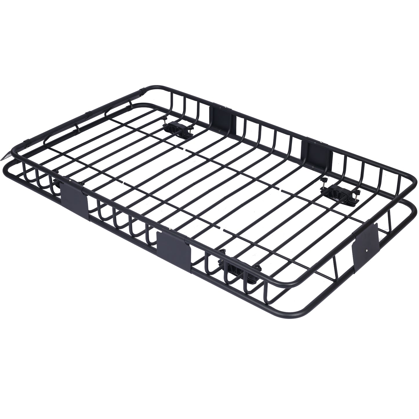 Rooftop Cargo Carrier Basket Motoring Roof Rack Top Mount Roof Rack 64black steel
