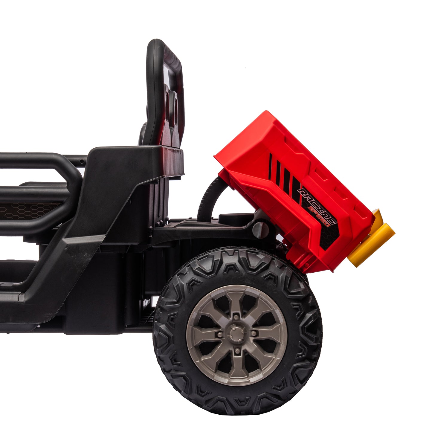 24V Ride On Truck 2 Seater Ride On UTV with 2x200W Motor Ride On Dump Truck with Dump Bed/Shovel Ride On Car with Remote Control Electric Vehicle with  Non-slip tyre for Boys Girls