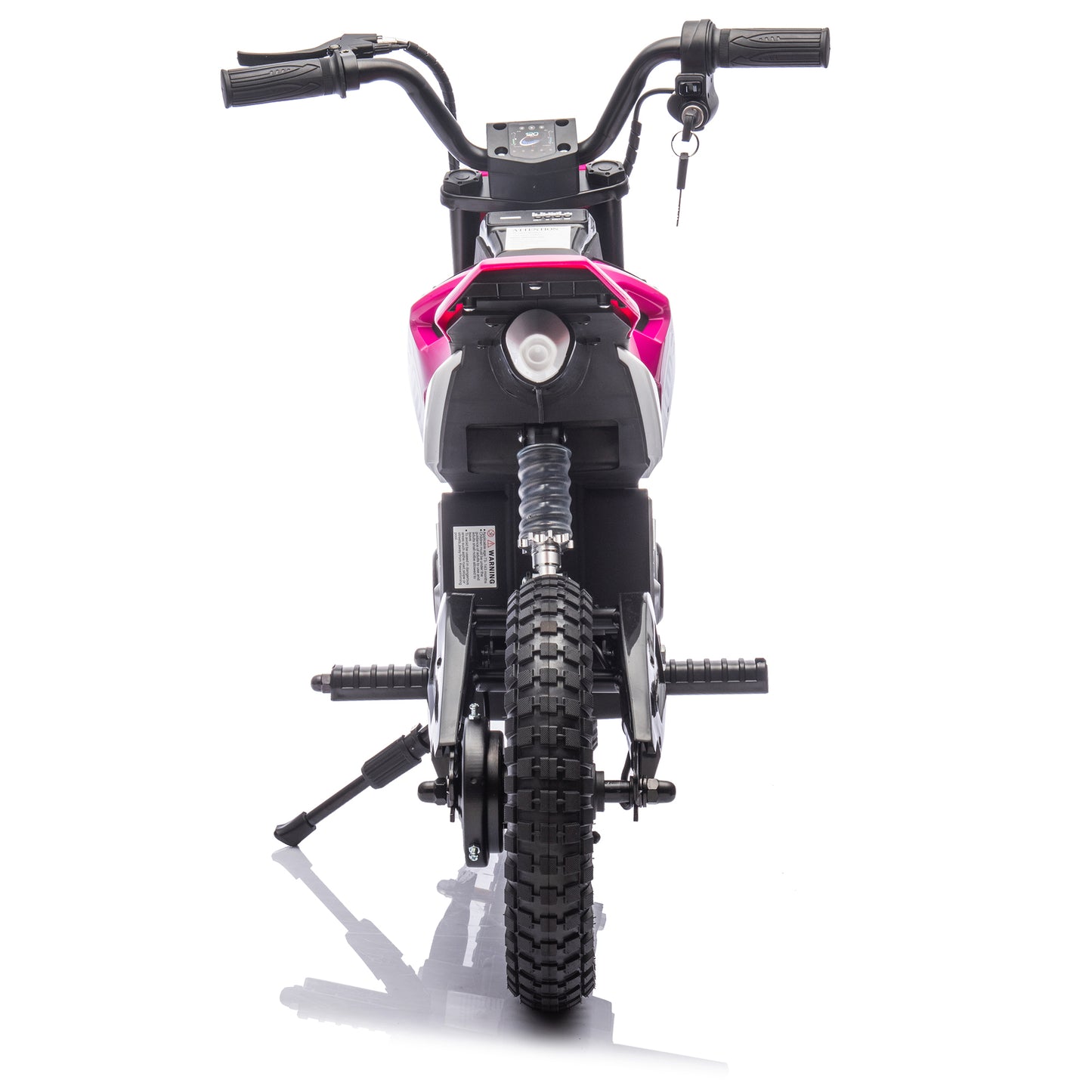 24V Kids Ride On Electric Toy Motocross Motorcycle,200W High Speed Hub Motor,Rear wheel shock absorber,Adjustable speed,LED breath lamp,Bluetooth,Music,Horn,Speeds 3.11-9.32MPH For Kids Aged 5-15.
