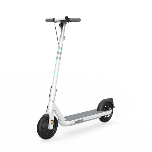Foldable Electric Scooter w/18.6 Miles Max Operating Range & 15.5 mph Max Speed - White