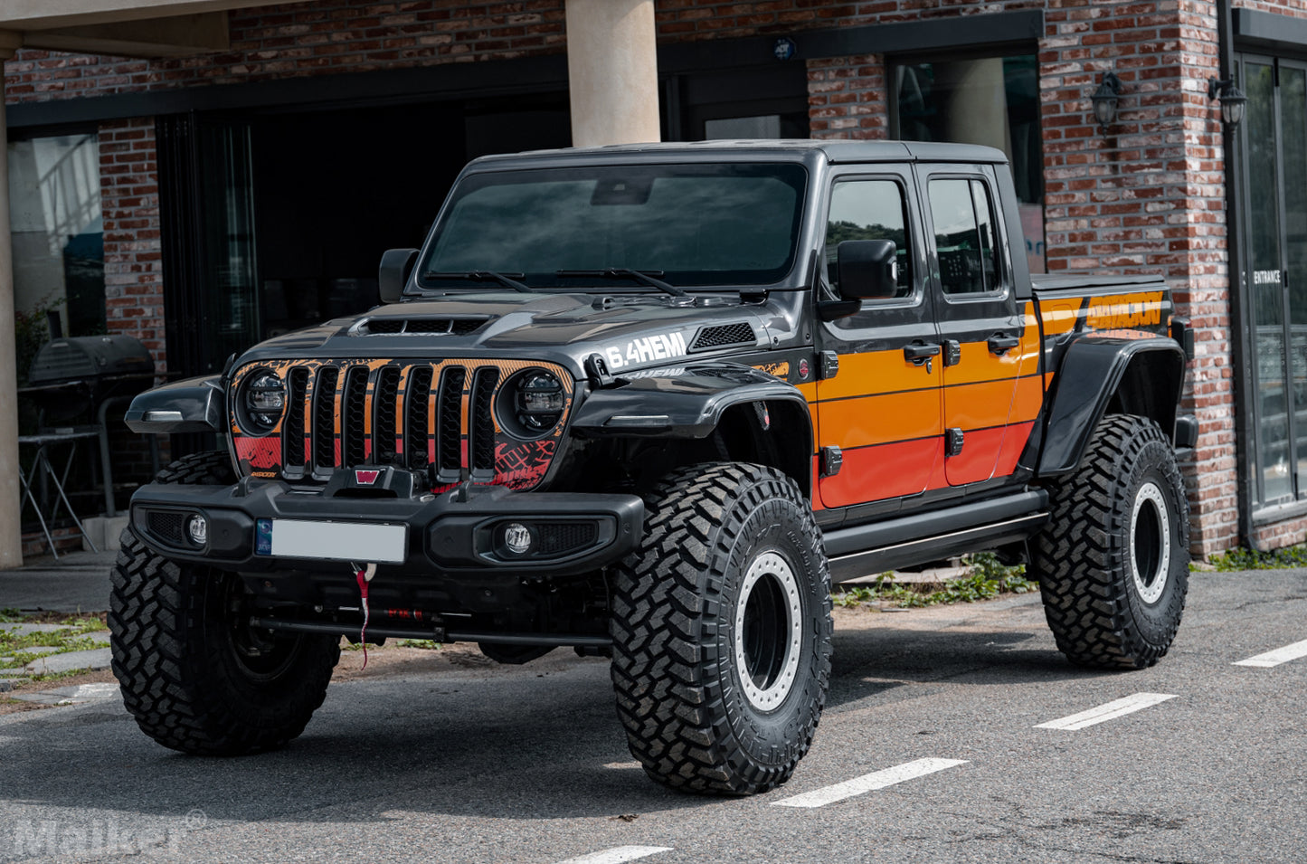 Heat Dispersion Steel Cowl Hood for 2018-2024 Jeep Wrangler Accessories JL JLU &  Gladiator JT Replacement Hood Vent (not fit 392)