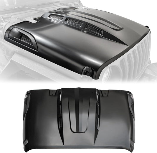 The Avenger Style Hood Compatible with 2018+Jeep Wrangler JL JLU&2020-2023 Gladiator JT