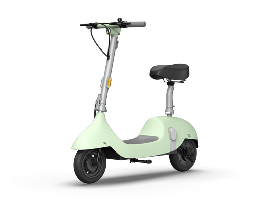 Electric Scooter with Foldable Seat w/35 Miles Operating Range & 15.5mph Max Speed - Green