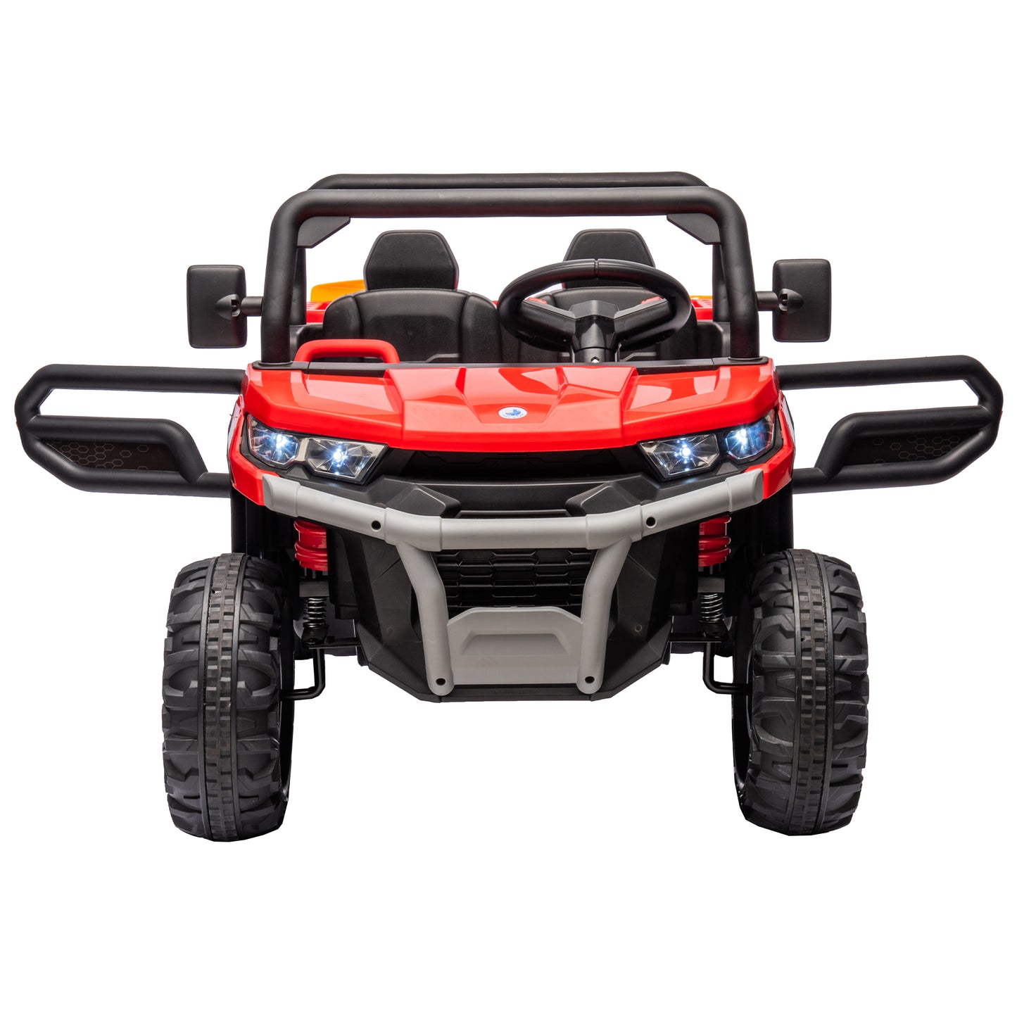 24V Ride On Truck 2 Seater Ride On UTV with 2x200W Motor Ride On Dump Truck with Dump Bed/Shovel Ride On Car with Remote Control Electric Vehicle with  Non-slip tyre for Boys Girls